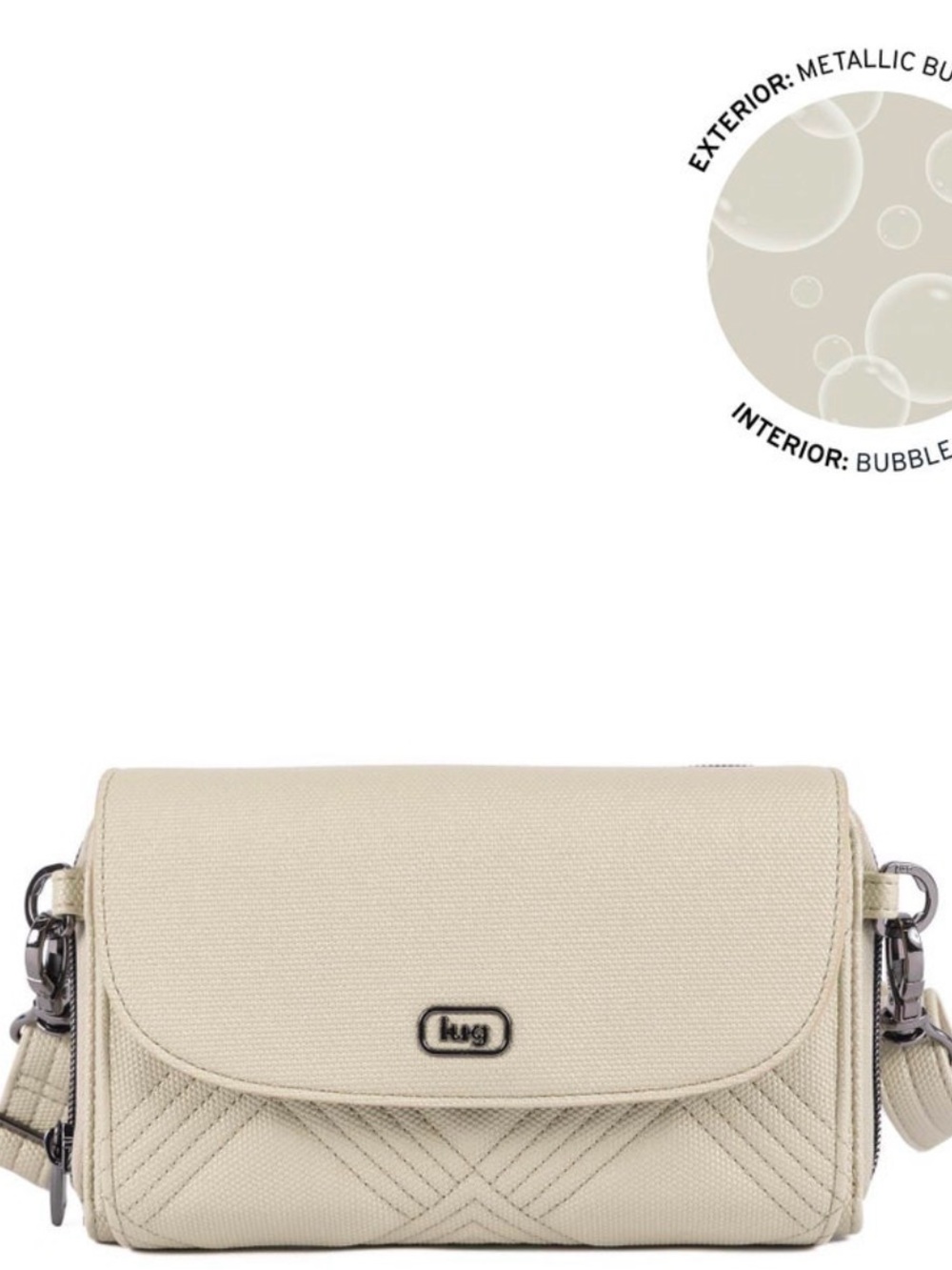 Met Bubble Sand Lug Vault Crossbody Wallet ML Retails $85 on sale for $44.98